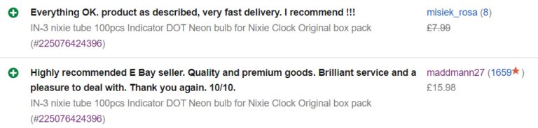 in-3 nixie feedback